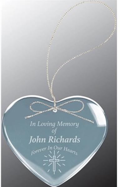 Heart-Shaped Crystal Ornament