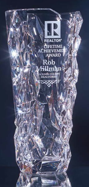 Iceberg Sculpture Tall Vase