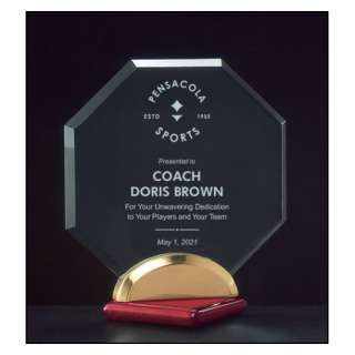 Octagon Acrylic Award