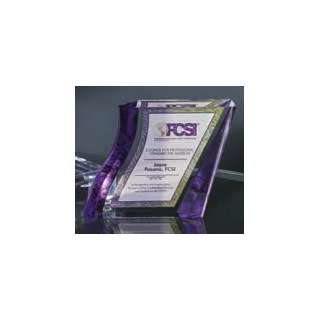 Purple Acrylic Paperweight 