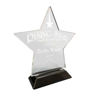 Clear Acrylic Star on Base