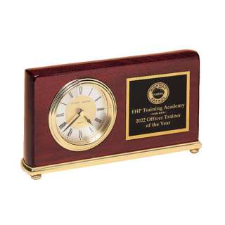 Rosewood Desk Clock