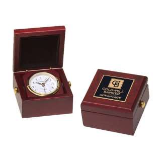 Clock in Mahogany Finish Box