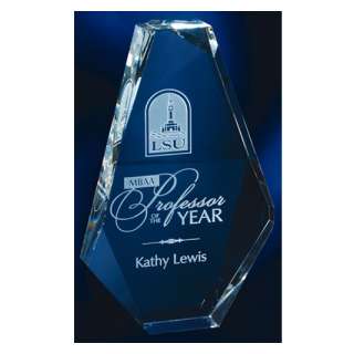 Optic Crystal Faceted Award