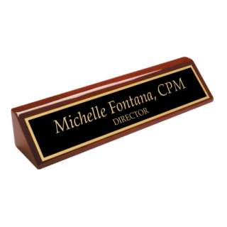 Rosewood Piano Deskplate