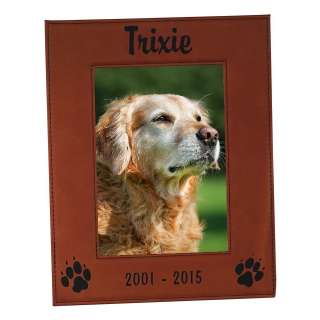 Rawhide Leatherette Photo Frame
