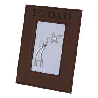 Dark Brown Leatherette Photo Frame