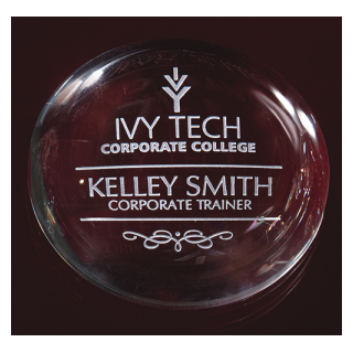 Optic Crystal Paperweight