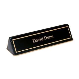 Ebony Piano Finish Deskplate