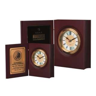Rosewood Book Clock