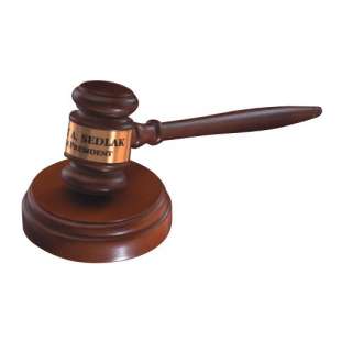 Walnut Gavel w/ Sounding Block