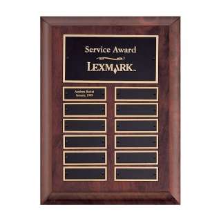 Cherry Finish Perpetual Plaque