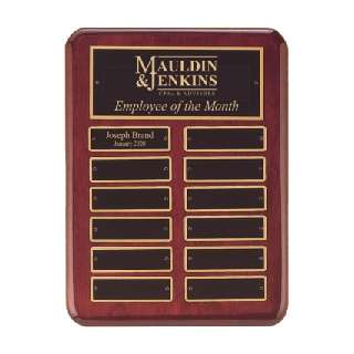 Rosewood Finish Perpetual Plaque