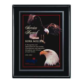 Ebony Piano Finish Plaque