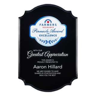 Ebony Scalloped Board w/ Direct Full Color Digital Print 