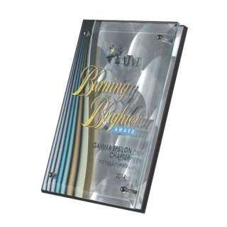 Digital Color Glass Standoff Plaque