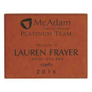 Rawhide Leatherette Plaque 