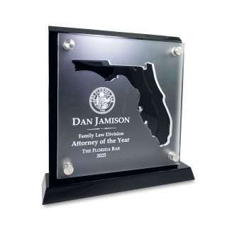 Clear Acrylic Standoff with Florida Cutout