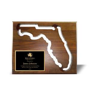 Walnut Plaque with Florida Cutout