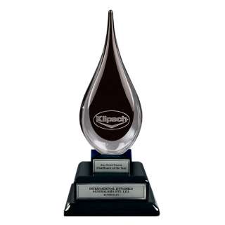 Crystal Black Teardrop Award