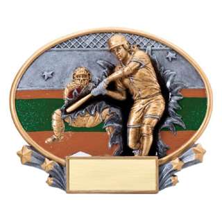 3D Blast Thru Softball Trophy