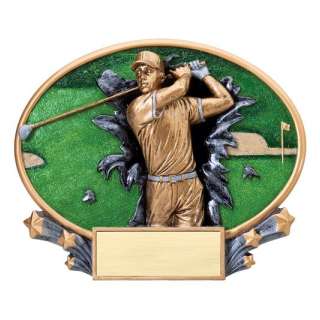 3D Blast Thru Male Golf Trophy