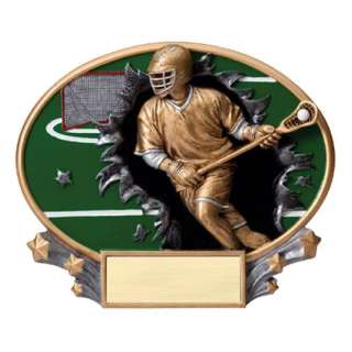 3D Blast Thru Male Lacrosse Trophy