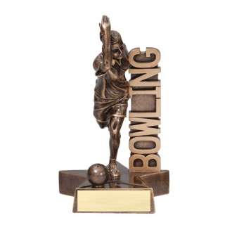Signboard Female Bowling Trophy