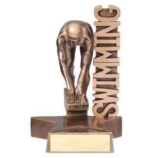 Signboard Female Swimming Trophy