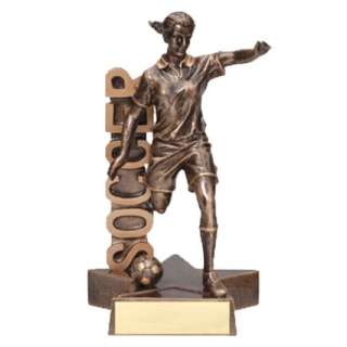 Signboard Female Soccer Trophy