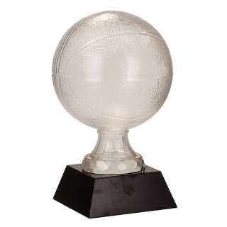 Glass Basketball Trophy