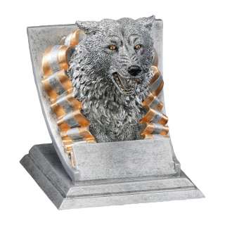 Resin Wolf Mascot