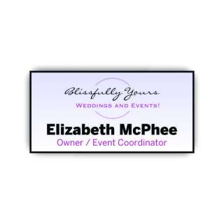 Full Color Plastic Name Tag