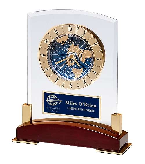 7.75" World Map Clock 
