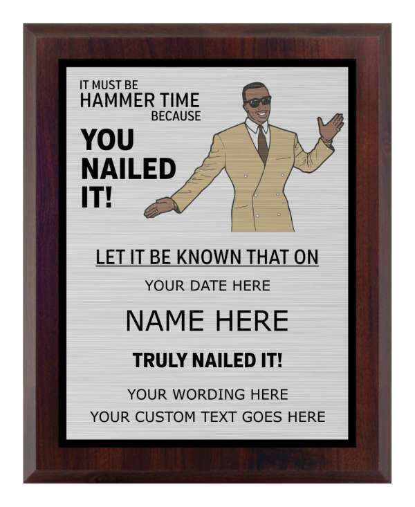 "You Nailed It!" Award