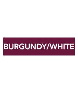 Color: Burgundy/White