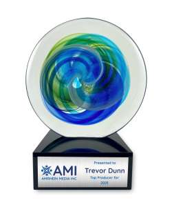 Blue Green Art Glass