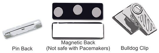 Name Tag Attachment Type